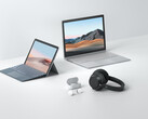 The Surface spring hardware refresh, plus the Surface Earbuds. (Image source: Microsoft)