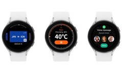 Samsung Wallet, Thermo Check, and WhatsApp on Galaxy Watch (Source: Samsung)