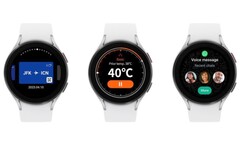 Samsung Wallet, Thermo Check, and WhatsApp on Galaxy Watch (Source: Samsung)