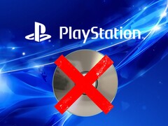 PlayStation logo seen above PS5 disc