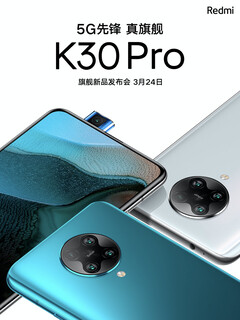 The Redmi K30 Pro will launch on March 24. (Image source: Xiaomi)