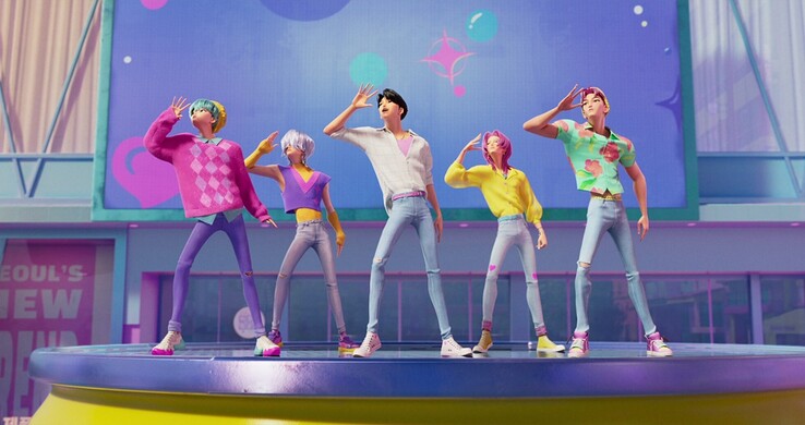 The Saja Boys: Baby, Mystery, Jinu, Romance, and Abby (Image source - Netflix)