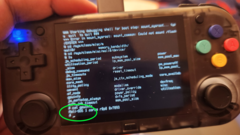 The MagicX XU Mini M was revealed to be equipped with the RK3326 processor that features the Mali-G31 GPU. (Image source: @TheGammaSqueeze on X/Twitter)