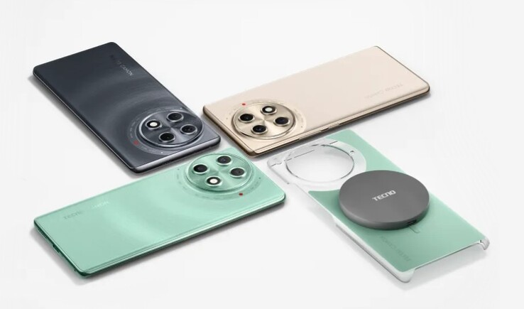 The Tecno Camon 30S Pro has wireless charging, and it can be magnetic thanks to a special case. (Image source: Tecno)