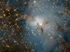 An image showing many galaxies.