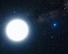 An artist's illustration showing a star and a planet. (Image source: WikiImages - Pixabay)