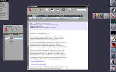 Window Maker Live 12.8 desktop with GNU Mail (Image source: SourceForge)