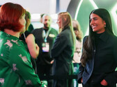 A picture of Xbox CEO Asha Sharma speaking to BBC