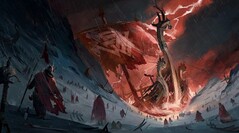Concept art for Assassin's Creed taking place in the world of Vikings. (Image source: Areajugones)