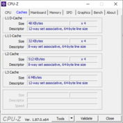 HP 14s-dq1431ng - CPUz Cache