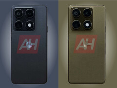 The Edge 70 Ultra in its two reported launch colours. (Image source: Android Headlines - edited)