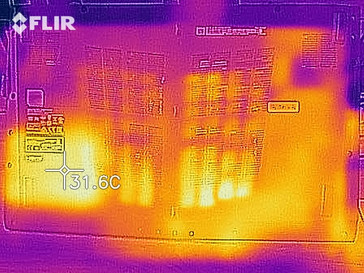 Heat map during idle - bottom