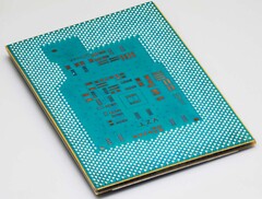 Glass substrate interconnects on the back of a CPU (Image Source: Intel)