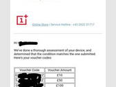 OnePlus is apparently offering separate cashback vouchers of varying amounts instead of a single voucher. (Source: PiunikaWeb)