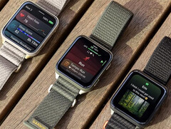 The Garmin Venu X1 in its three colour options. (Image source: Garmin)