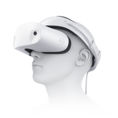 Dell's new Visor VR headset looks less cumbersome than the competition. (Source: Dell)