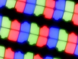 Close-up of the subpixels