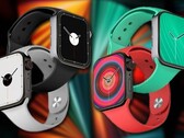 The Apple Watch Series 7 is expected to feature 41 mm and 45 mm size options. (Image source: PhoneArena/Apple - edited)