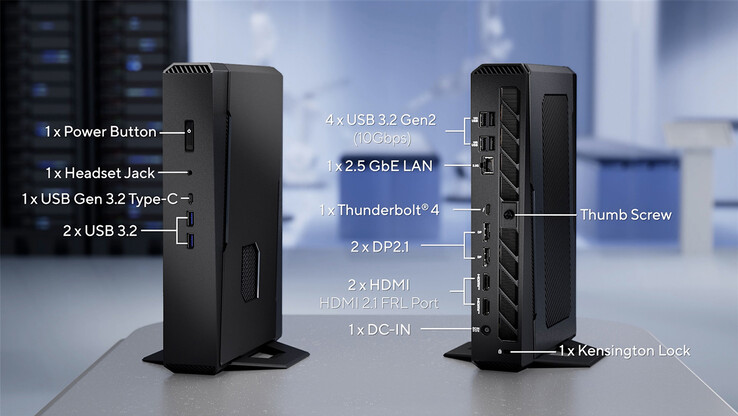 Asus NUC 15 Performance ports (image source: Asus)