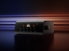 The EcoFlow Dektop Charger has a 3.02-inch display on the front. (Image source: EcoFlow)