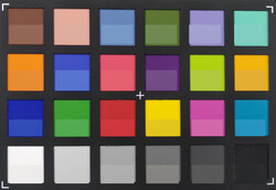 ColorChecker Passport: The lower half of each area of colour displays the reference colour