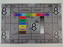 Photographed reference card