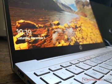 Though glossy, the display is not a touchscreen nor does it have edge-to-edge glass