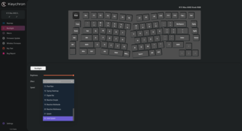Keychron Launcher RGB customisation screenshot