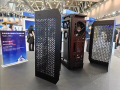 Cooler Master i100 Air case housing an Intel ARC Battlemage GPU and Maxsun's MCIO mini-ITX mobo
