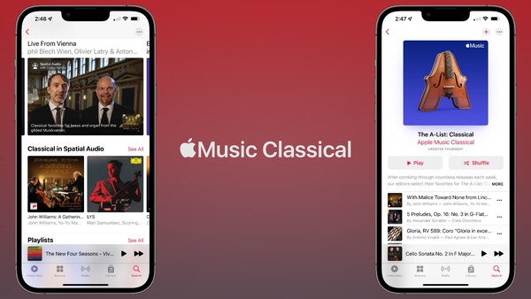 A distinct UI for classical works would undeniably elevate the Apple Music experience. (Image source: Apple/edited)