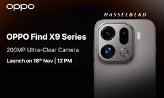 The OPPO Find X9 Pro will feature a 200 MP Hasselblad camera (Image source: Oppo)