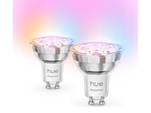 The Philips Hue Essential GU10 (pictured) and E27 bulbs could launch soon. (Image source: Jumbo)