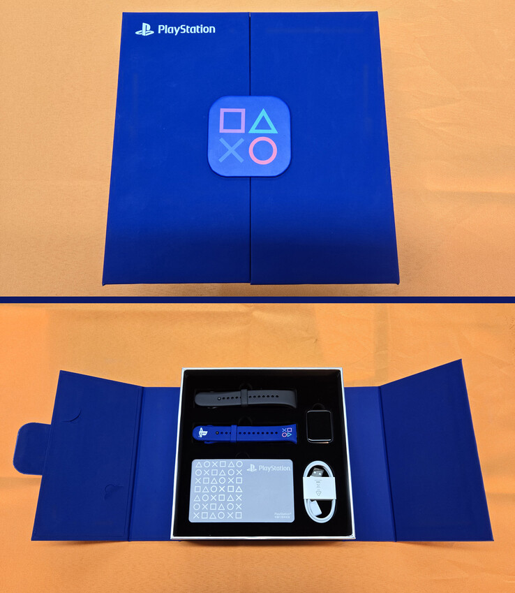 Packaging and box contents of the PlayStation-branded fitness tracker (Image source: PlayStation China)