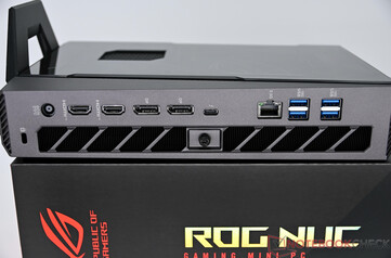 Asus ROG NUC 15 - Connectors on the back