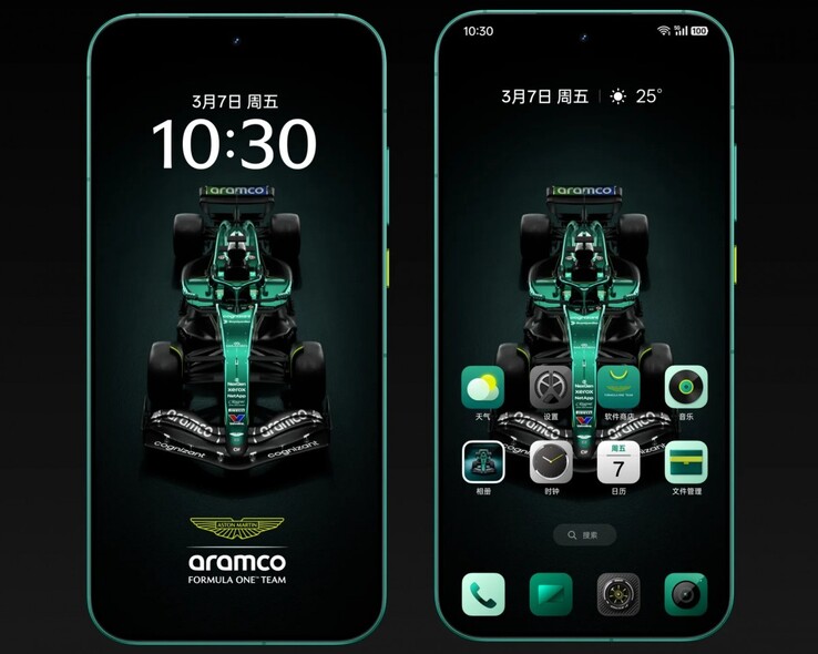 Realme GT 8 Pro Aston Martin Limited edition Aramco F1 team-inspired user interface (Image Source: Realme)