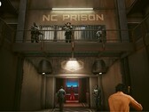 A screengrab of Night City Prison in Cyberpunk 2077's Edgerunners 2 update