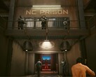 A screengrab of Night City Prison in Cyberpunk 2077's Edgerunners 2 update
