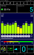 GPS test, outdoors