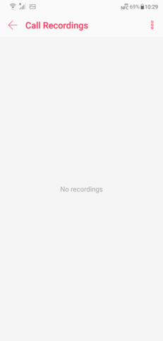 Call recording UI