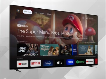 The 55-inch Sony Bravia 8 OLED TV Google TV smart apps (Image source: Costco)