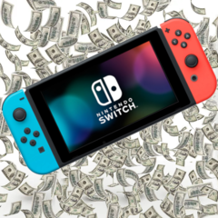 The Switch continues to be a hot seller, though sale growth is slowing. (Image via Nintendo and iStock, w/ edits)