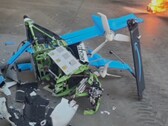 Crashed Amazon MK30 delivery drone. (Image source: ABC15 Arizona on YouTube)
