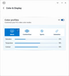 Color settings