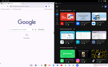 Googlebook OS split screen
