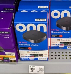 The Onn 4K Plus at a Walmart allegedly in Iowa. (Image Source: PracticalRanger5977 on Reddit)