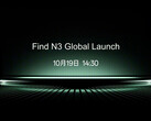 Oppo will launch the Find N3 globally on October 19. (Image source: Oppo - translated)