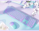 The Seenda Creative WGJP-073-3-SD wireless keyboard and mouse combo is certainly pretty. (Image source: Seenda Creative via Amazon)