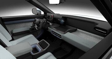 Aside from a lack of tactile inputs, the interior of the EPU seems spacious and practical. (Image source: Toyota)