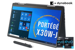 Super-light Dynabook Portege X30W-J is now an Intel Evo laptop with Tiger Lake Core i5, i7, and Iris Xe graphics (Source: Dynabook)