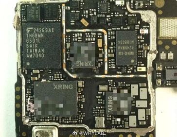 Leaked motherboard with the Xring SoC.